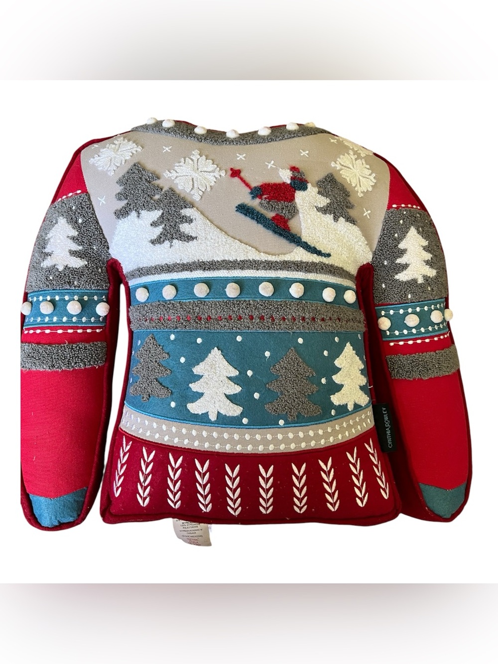 Cynthia Rowley Christmas holiday winter pillow